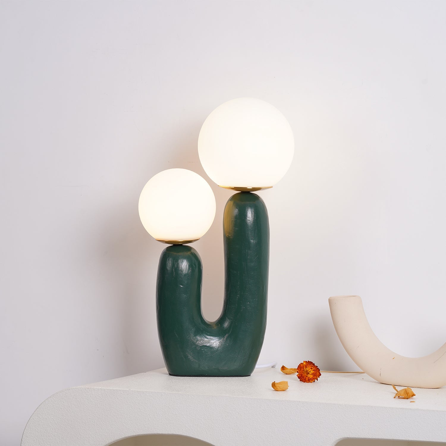 Textured Stone Minimal Table Lamp