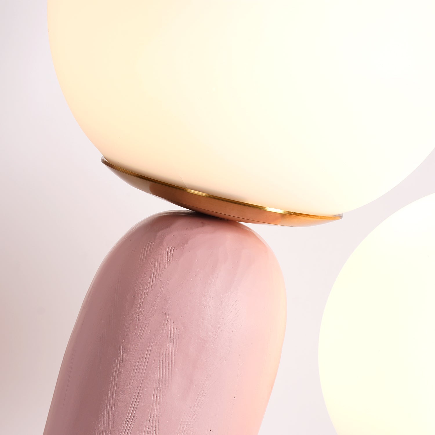 Textured Stone Minimal Table Lamp