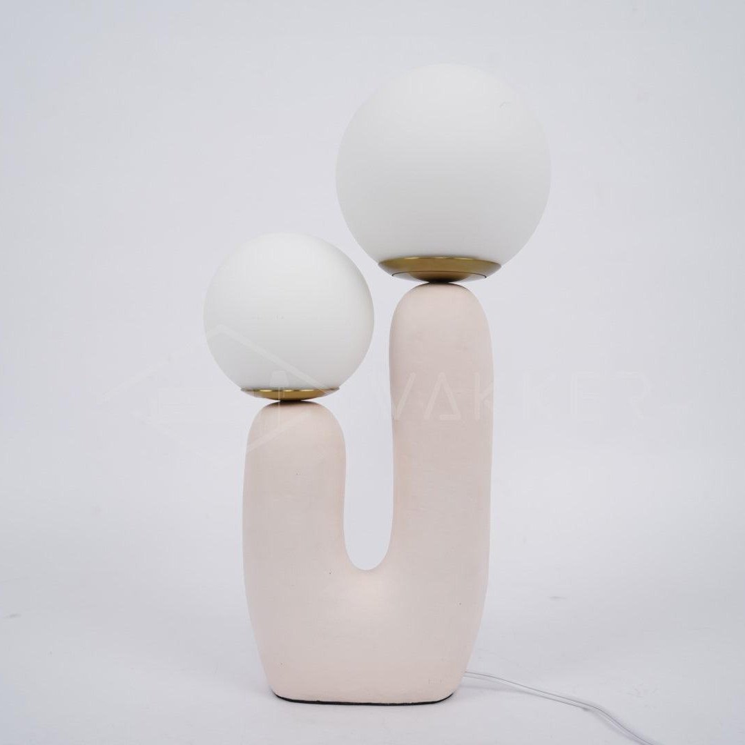 Textured Stone Minimal Table Lamp