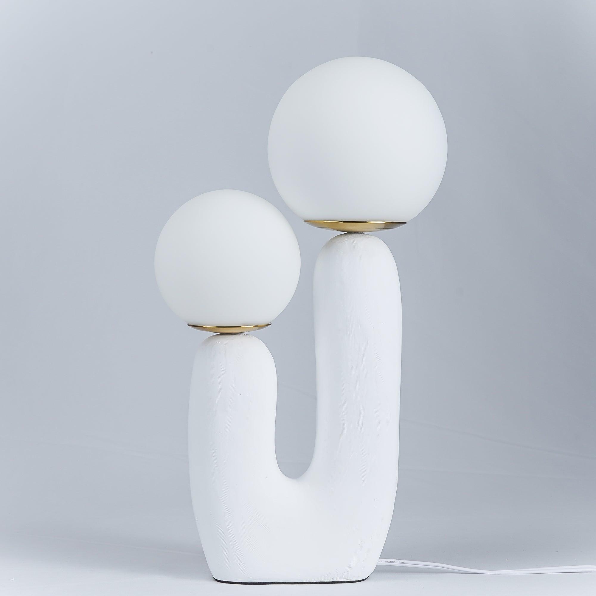 Textured Stone Minimal Table Lamp