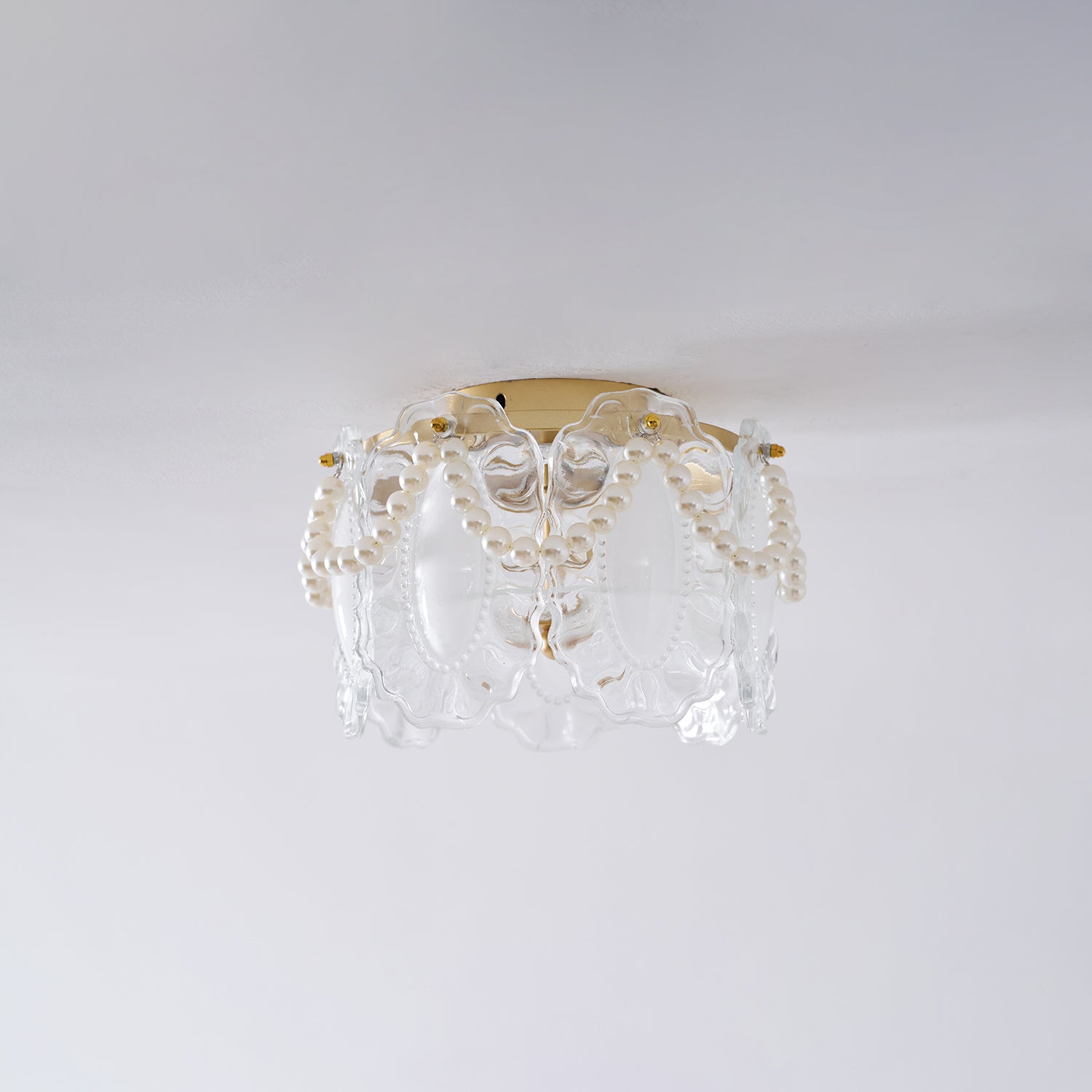 Crystal Petal Ceiling Light Fixture