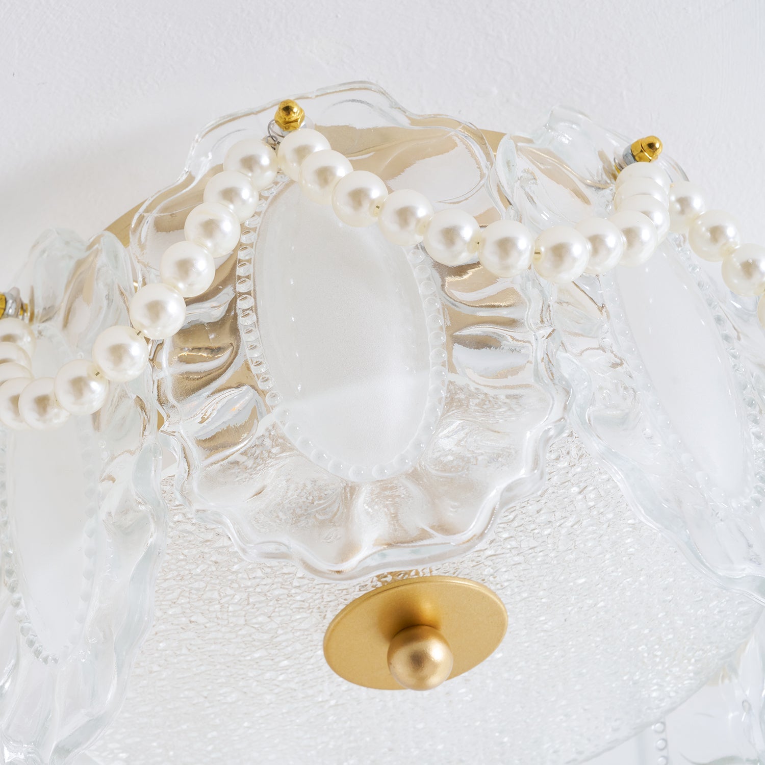 Crystal Petal Ceiling Light Fixture