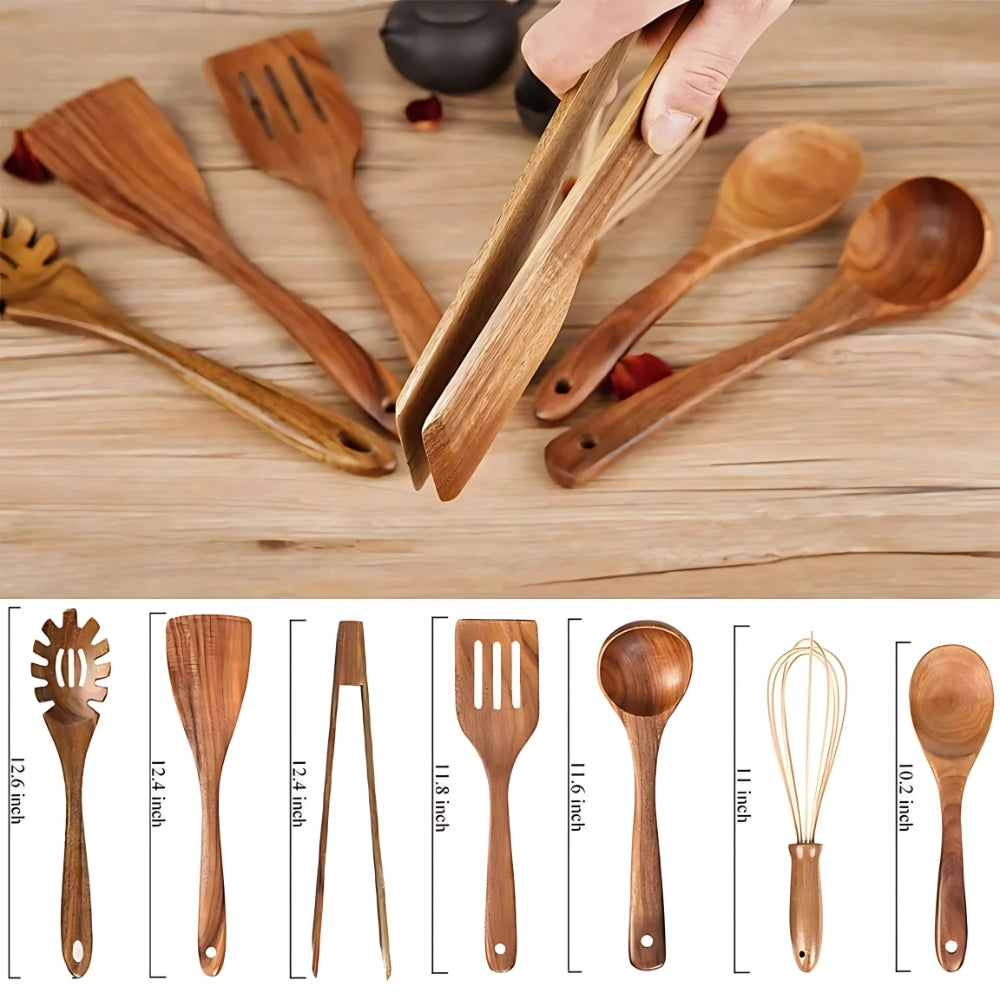 Teak Kitchen Utensils | Wooden Cooking Tools