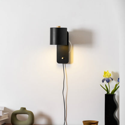 Plug-In Adjustable Cylinder Wall Light