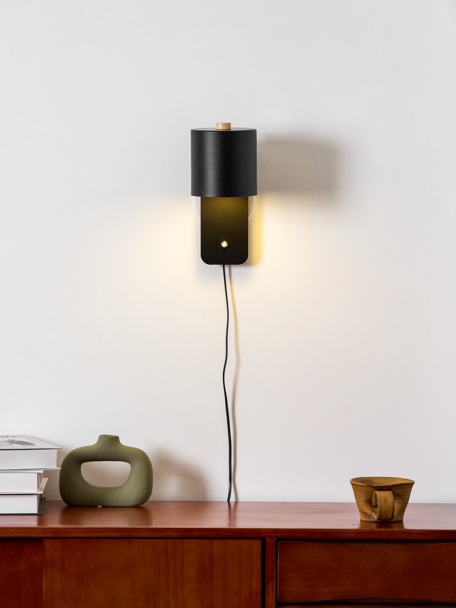 Plug-In Adjustable Cylinder Wall Light