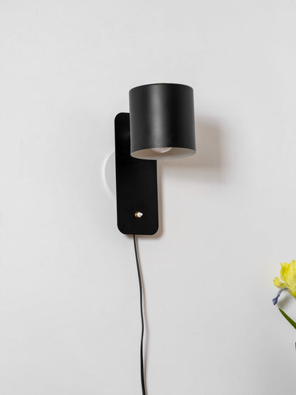 Plug-In Adjustable Cylinder Wall Light
