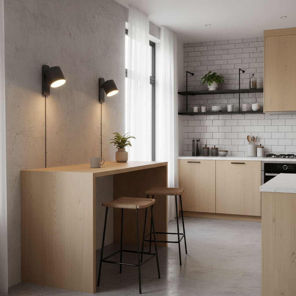 Plug-In Adjustable Cylinder Wall Light