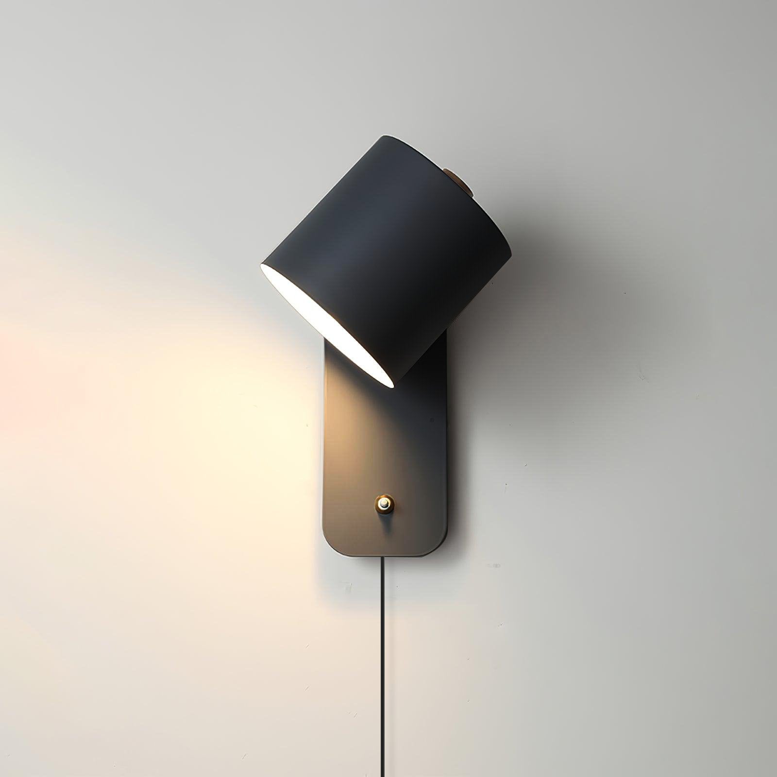 Plug-In Adjustable Cylinder Wall Light