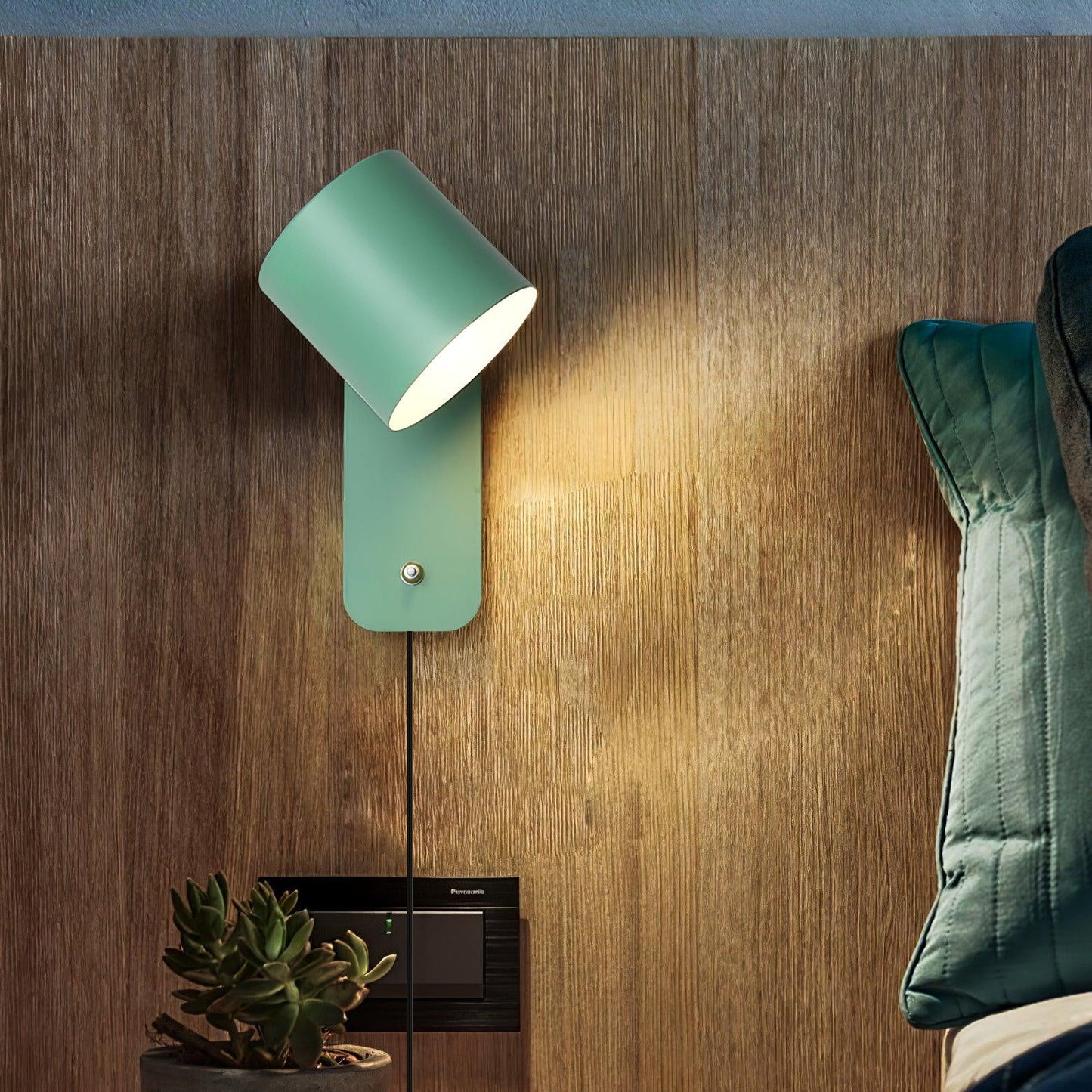 Plug-In Adjustable Cylinder Wall Light