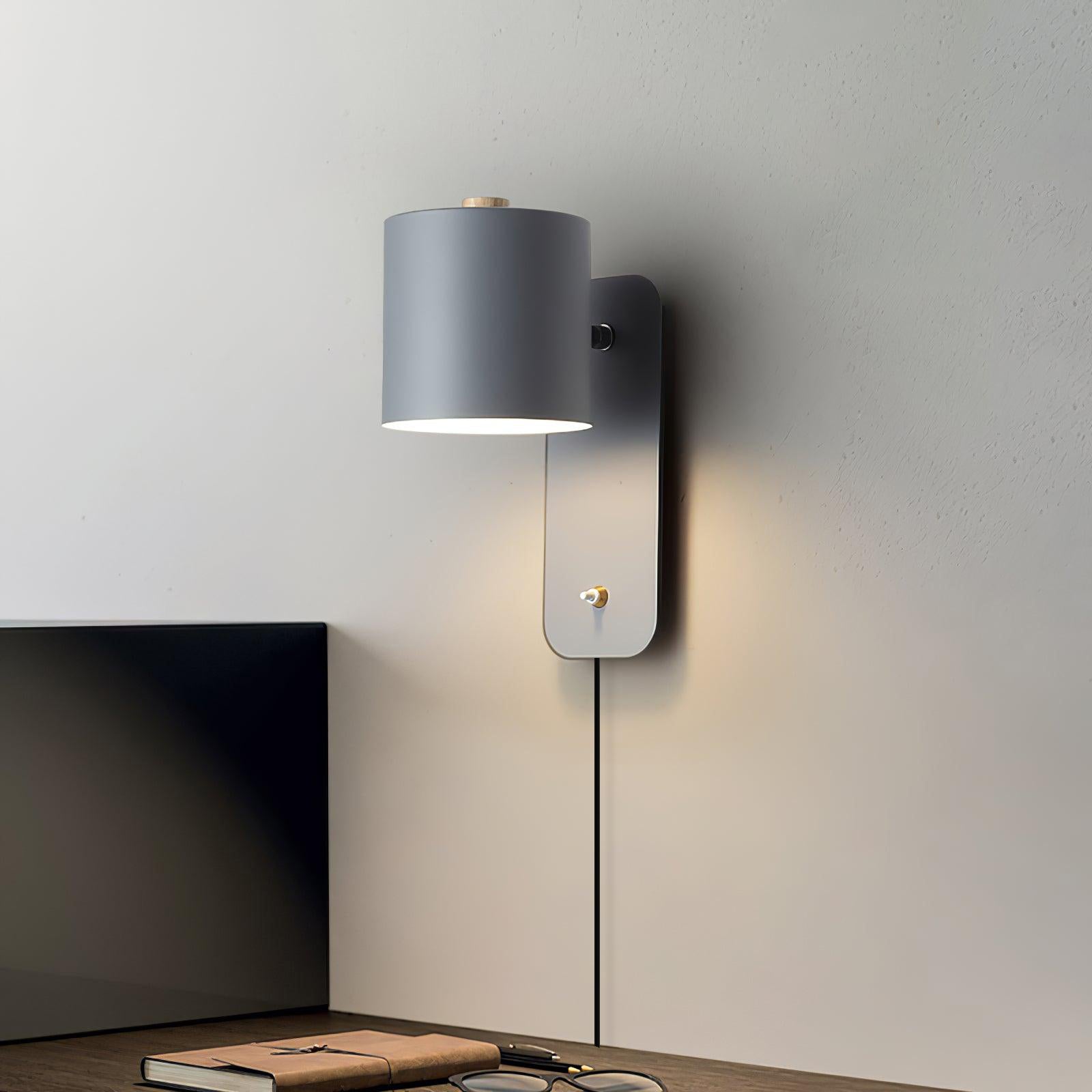 Plug-In Adjustable Cylinder Wall Light