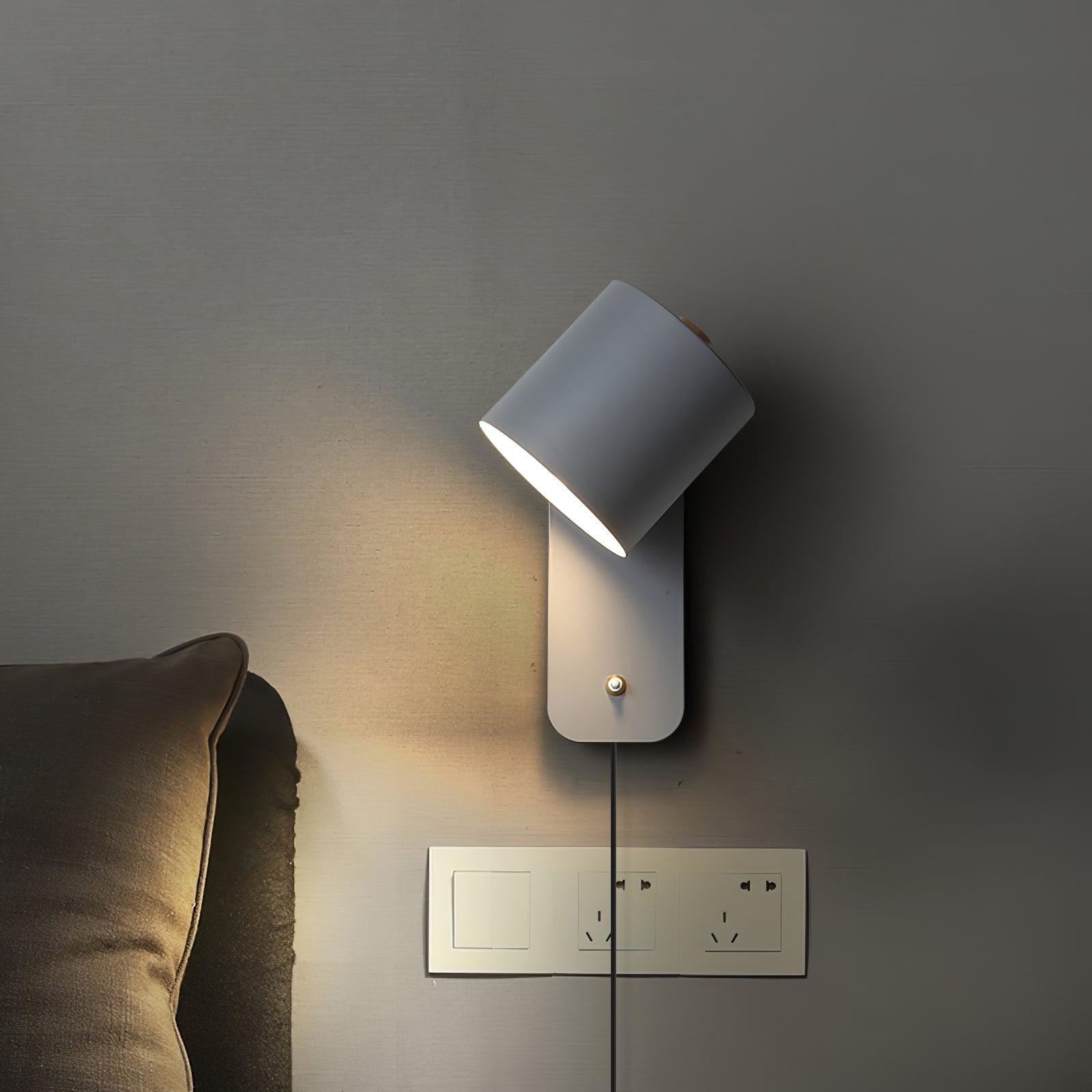 Plug-In Adjustable Cylinder Wall Light