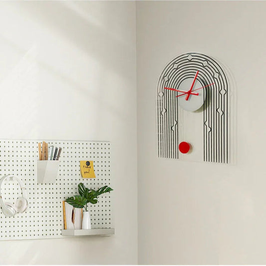 Curved Hook Accent Wall Clock