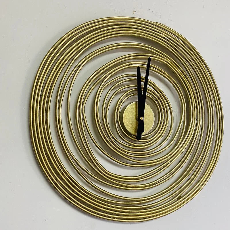 Spiral Metal Art Wall Clock