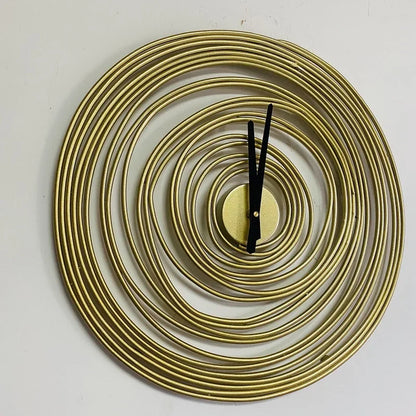 Spiral Metal Art Wall Clock