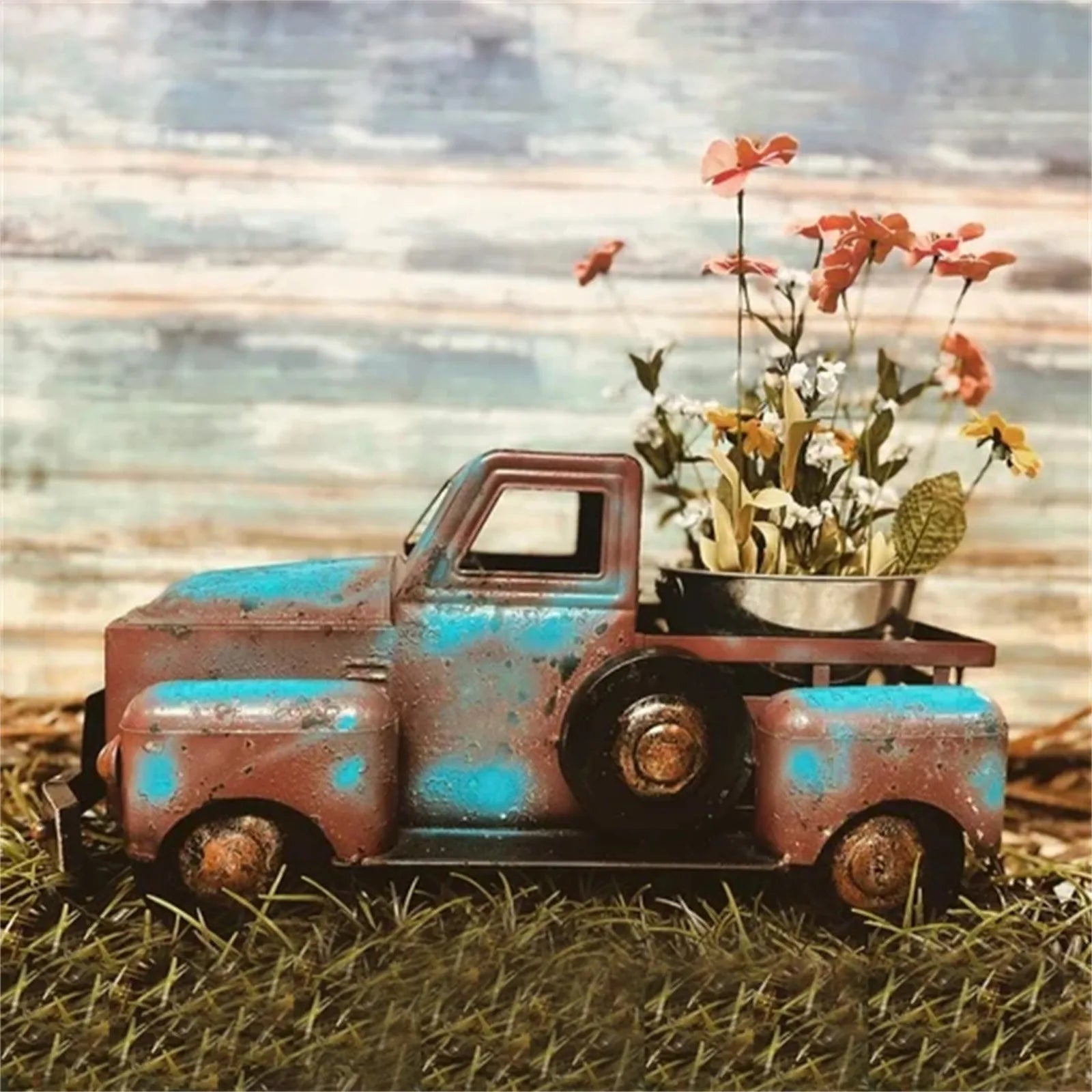 Vintage Truck Planter Pot