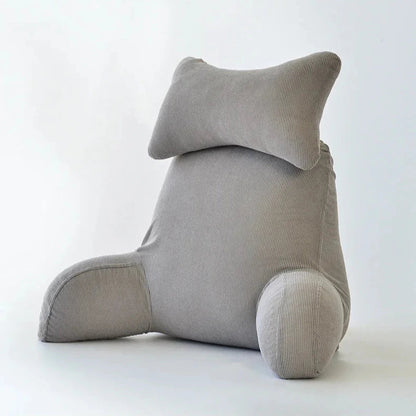 Corduroy Backrest Reading Pillow | Armrest Head Support