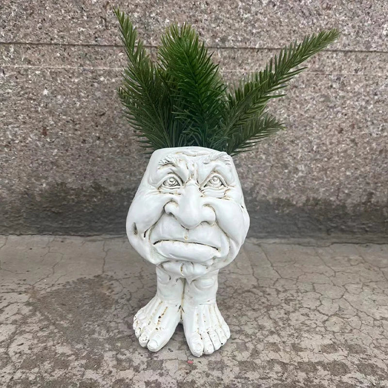Face Head Planter Set