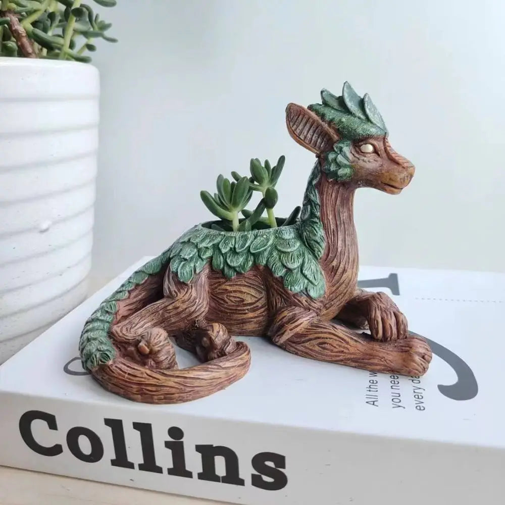 Dragon Sculpture Planter Pot