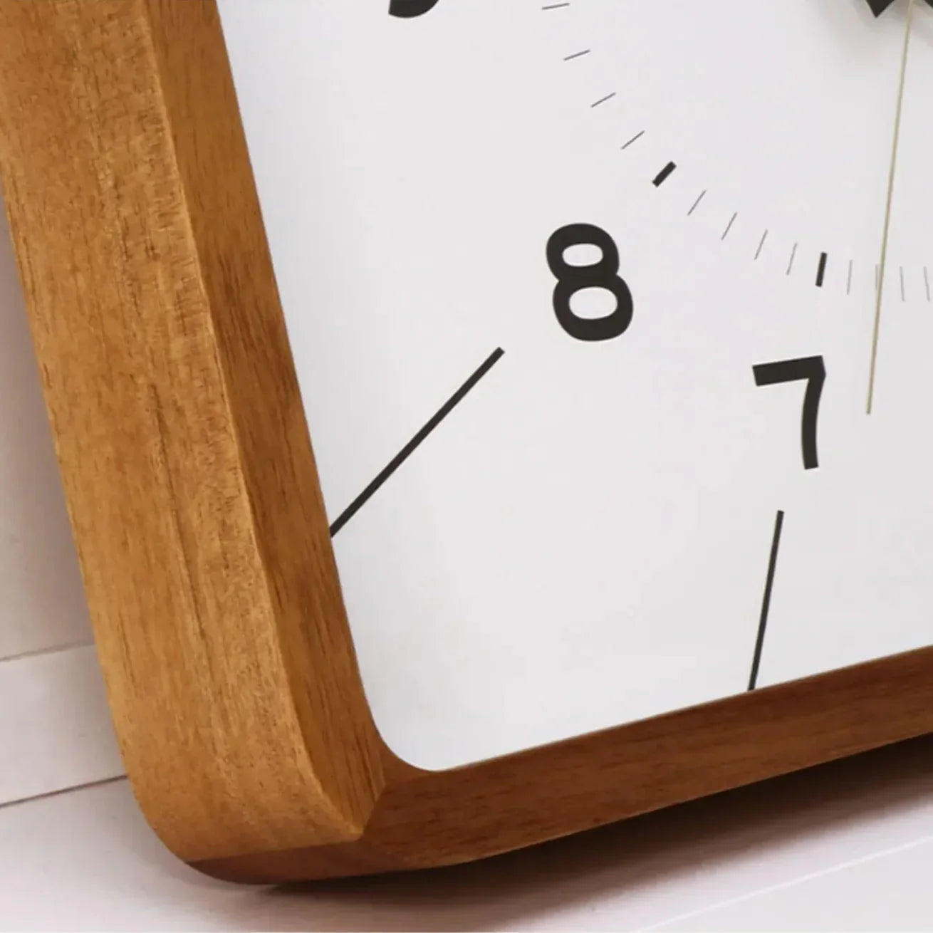 Square Frame Metal Wall Clock