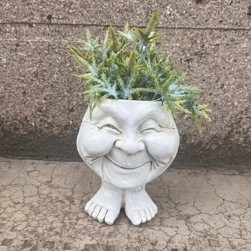 Face Head Planter Set