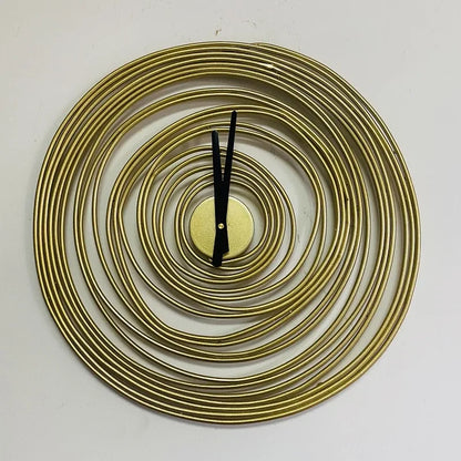 Spiral Metal Art Wall Clock