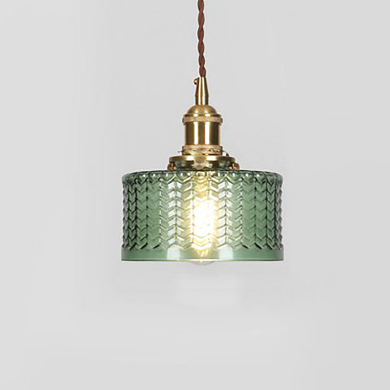 Brass Glass Jar Pendant Light