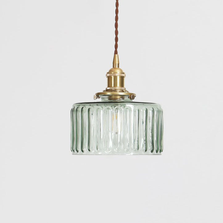 Brass Glass Jar Pendant Light