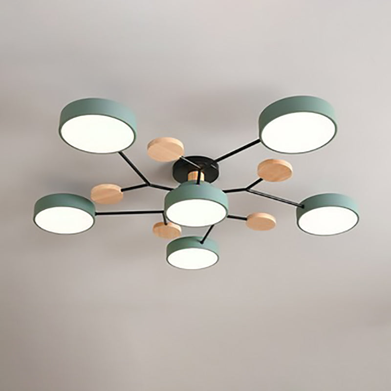 Branch-Inspired LED Semi-Flush Ceiling Light