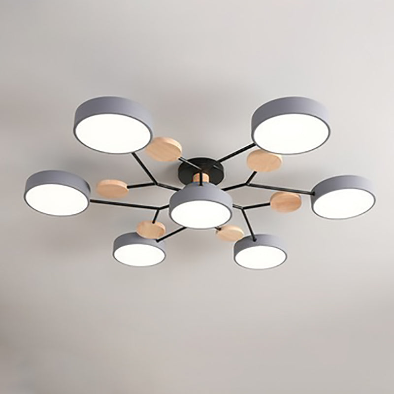 Branch-Inspired LED Semi-Flush Ceiling Light