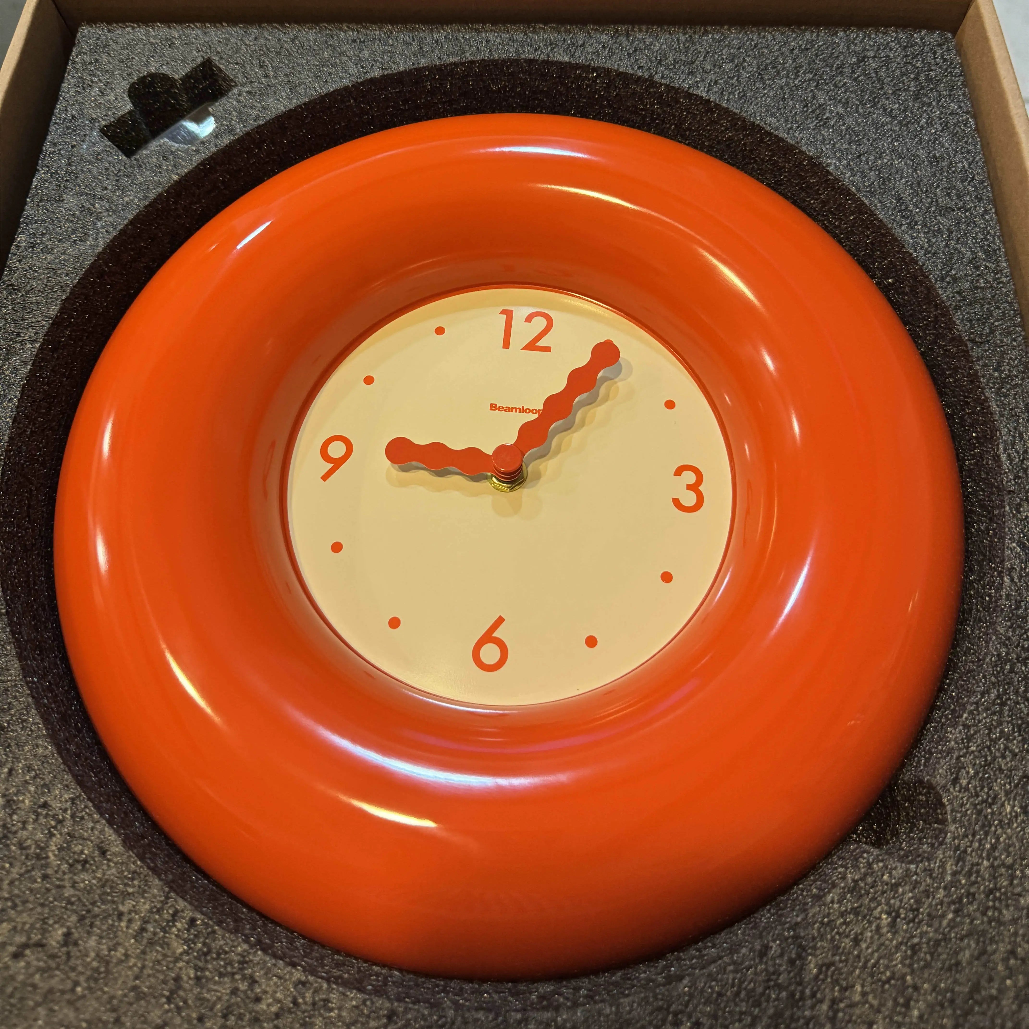 Red Pop Round Wall Clock