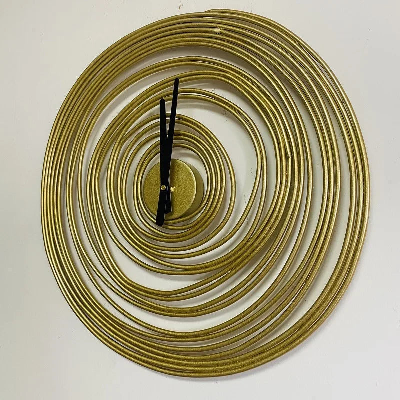 Spiral Metal Art Wall Clock