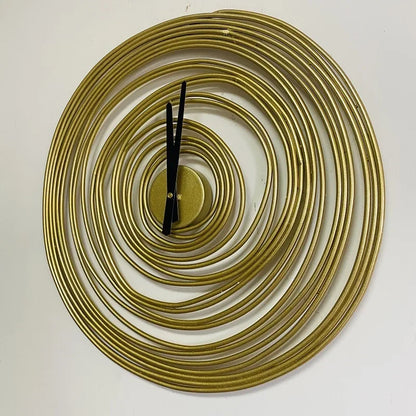 Spiral Metal Art Wall Clock