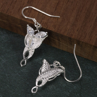 Alfheim Evenstar Elven Drop Earrings – 925 Sterling Silver