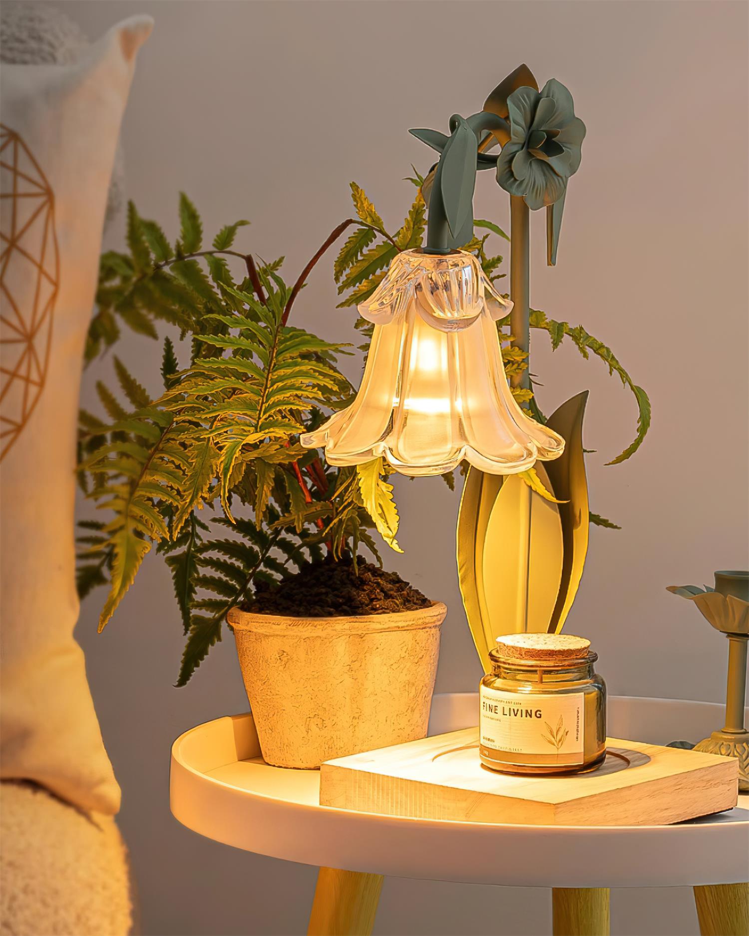 Art Deco Candle Warmer Lamp