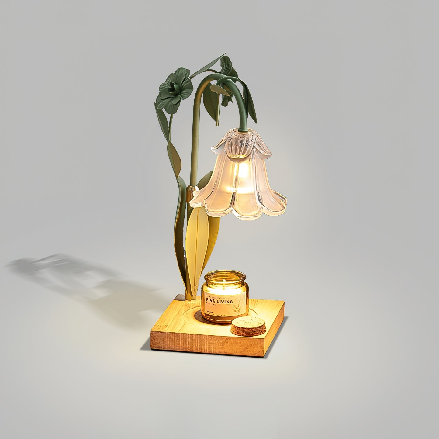 Art Deco Candle Warmer Lamp