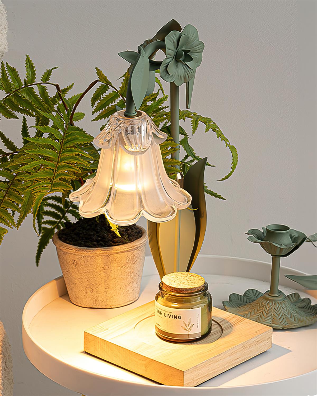 Art Deco Candle Warmer Lamp