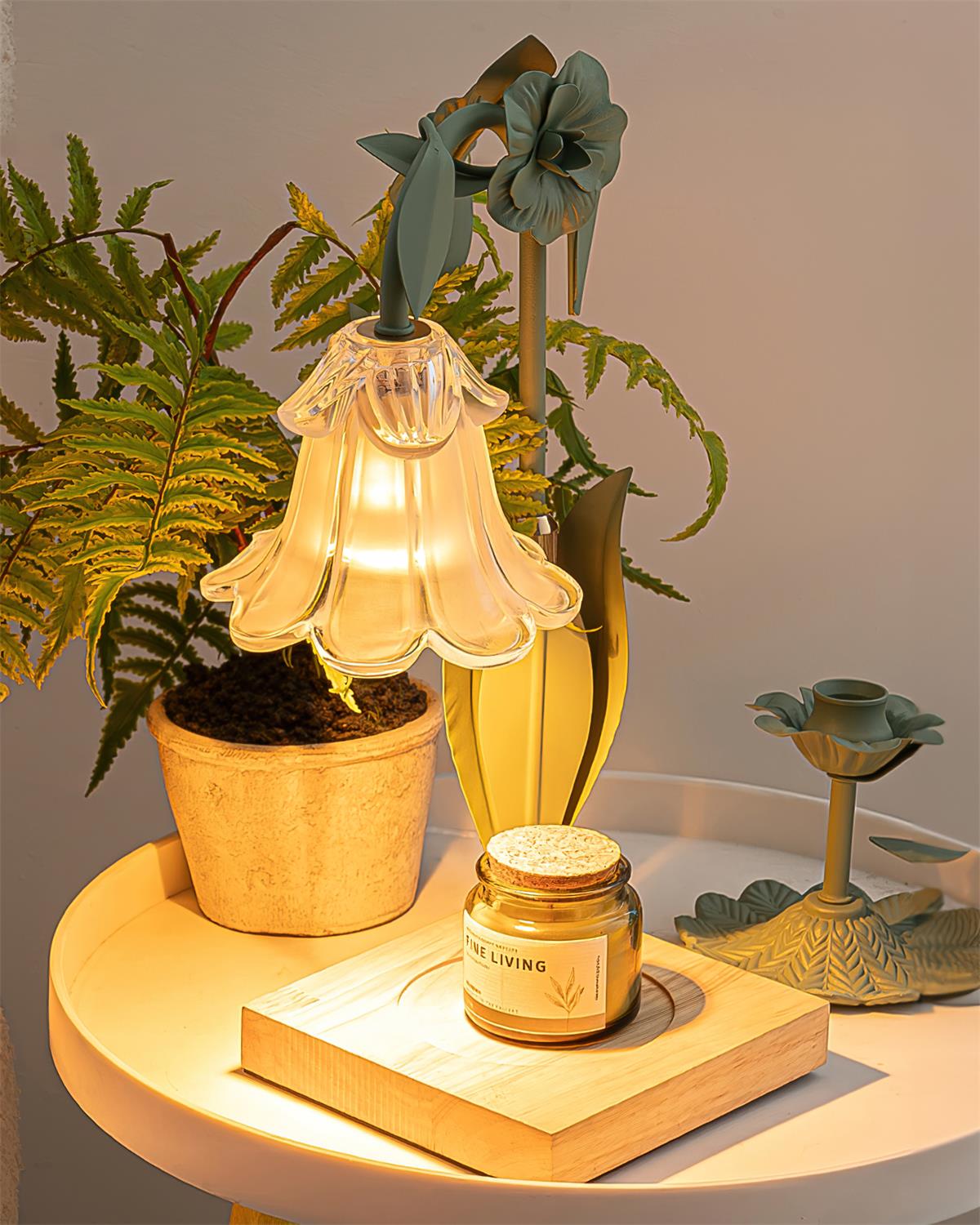 Art Deco Candle Warmer Lamp