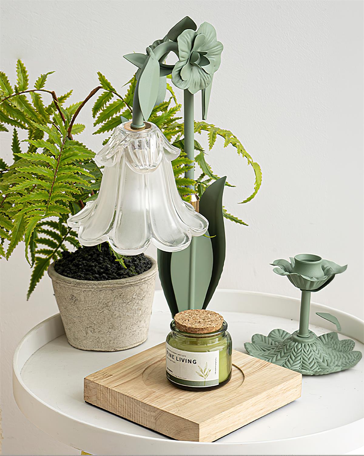 Art Deco Candle Warmer Lamp