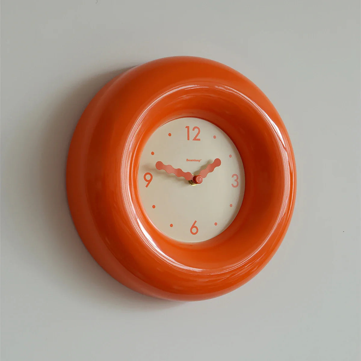 Red Pop Round Wall Clock