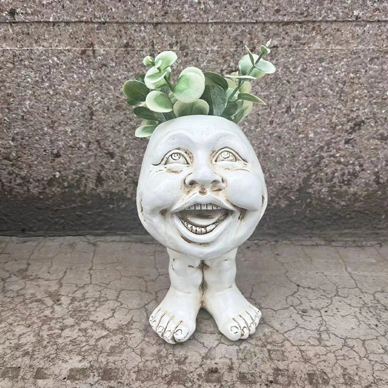 Face Head Planter Set