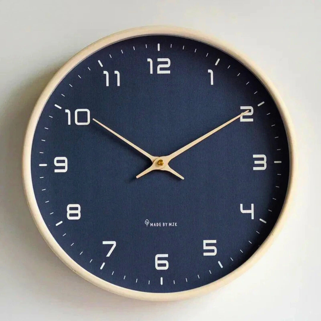 Scandinavian Solid Wood Wall Clock