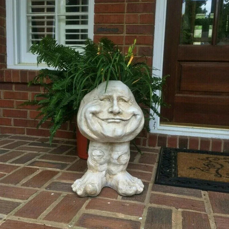 Face Head Planter Set