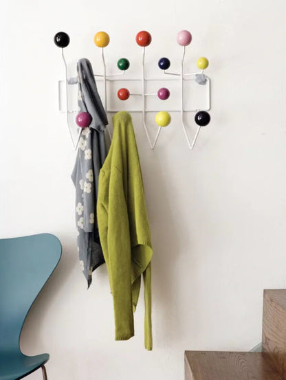 Multi Hook Wall Mounted Coat Rack Panel