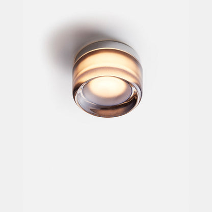 Modern Wall Sconce | Round Gold Dimple Design
