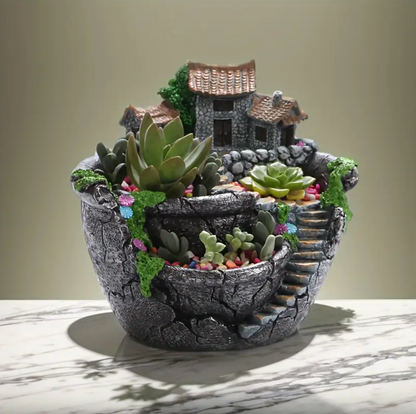 Antique Architectural Stone Flower Pot