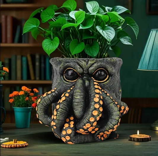 Octopus Sculpture Planter Pot