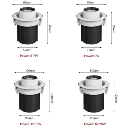 Adjustable LED Recessed Ceiling Downlight