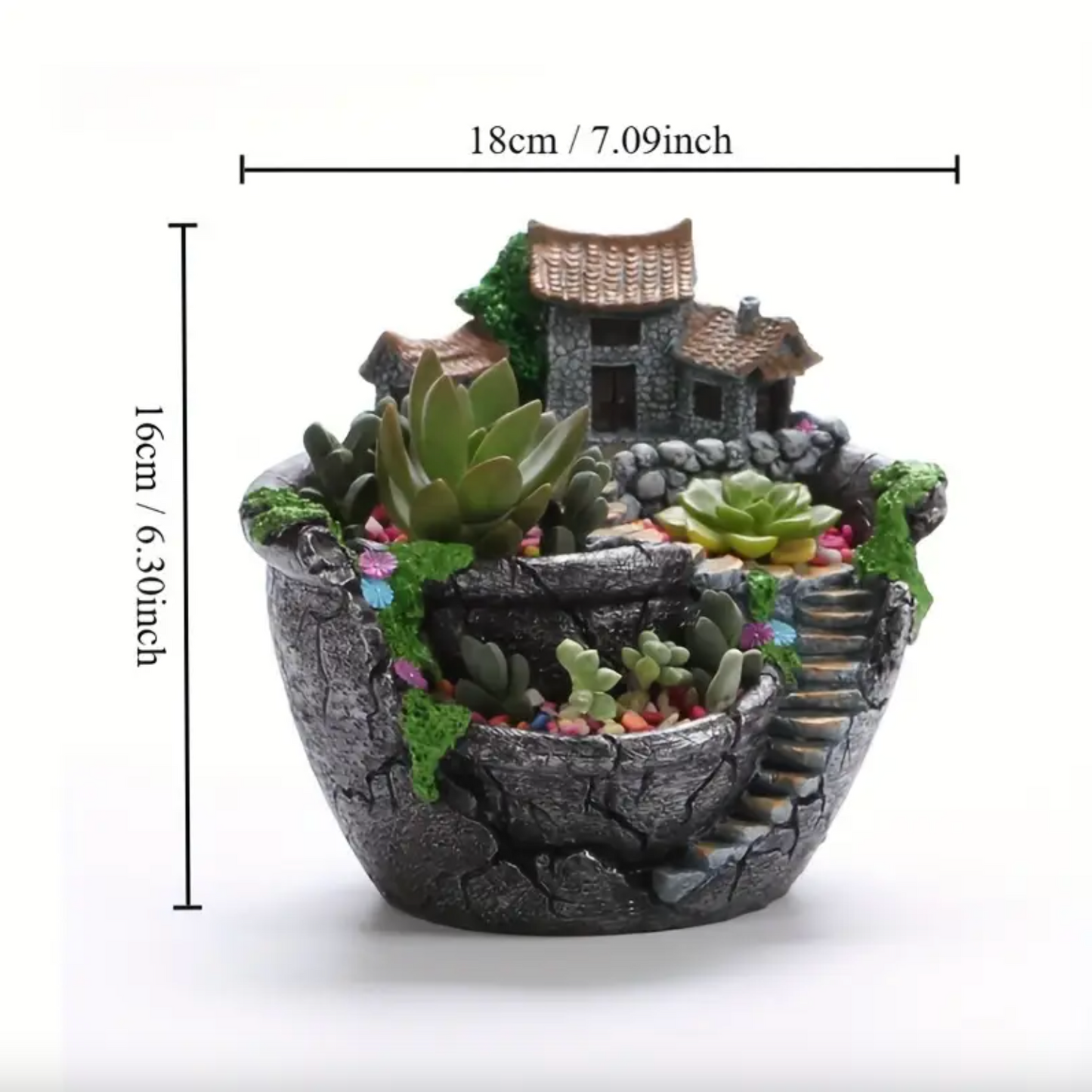 Antique Architectural Stone Flower Pot