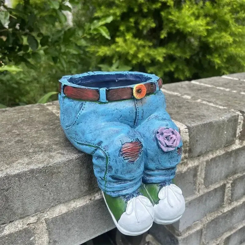 Denim Jeans Garden Planter