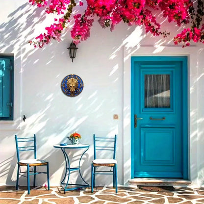 Jinlong Crest 2D Aluminum Dragon Wall Plaque